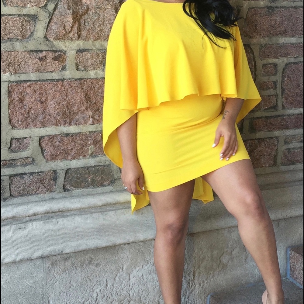 Zara yellow dress